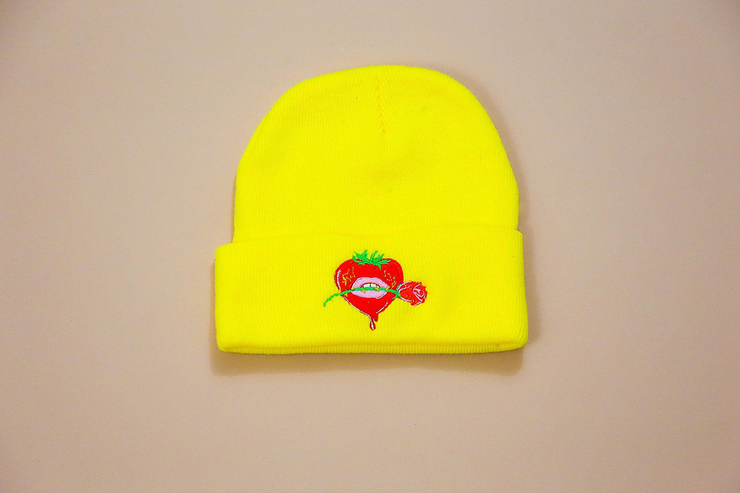 Strawberry Rose Beanie