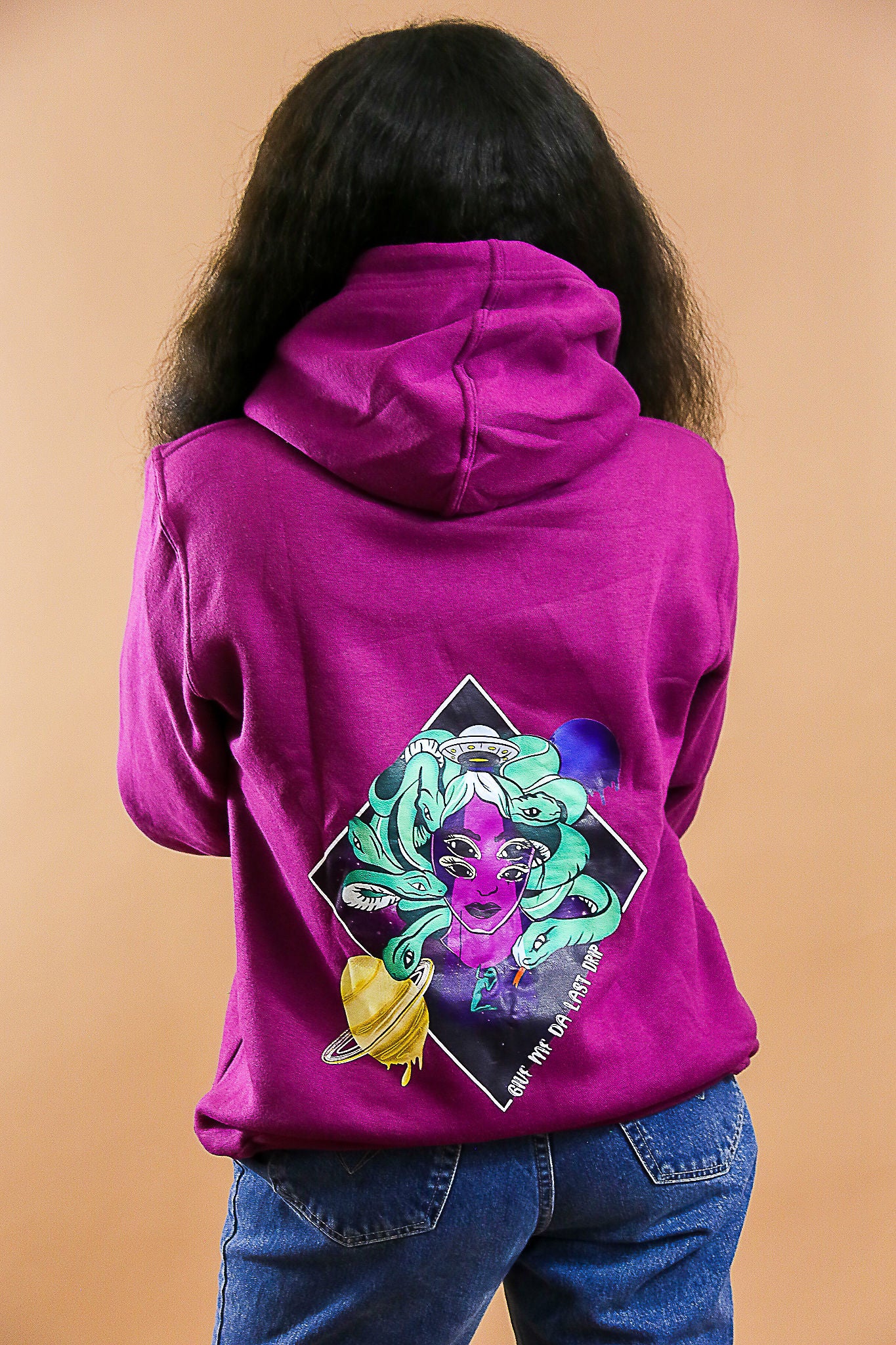 Alien Medusa -Grape Lime Vicky-Purple Hoody