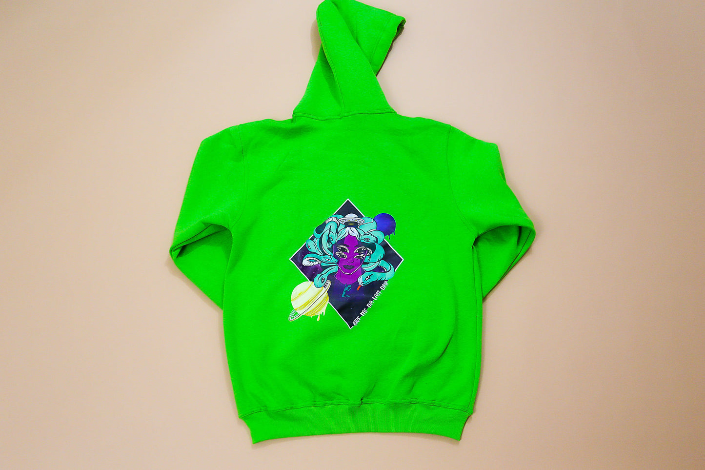 Alien Medusa -Grape Lime Vicky-Green Hoody